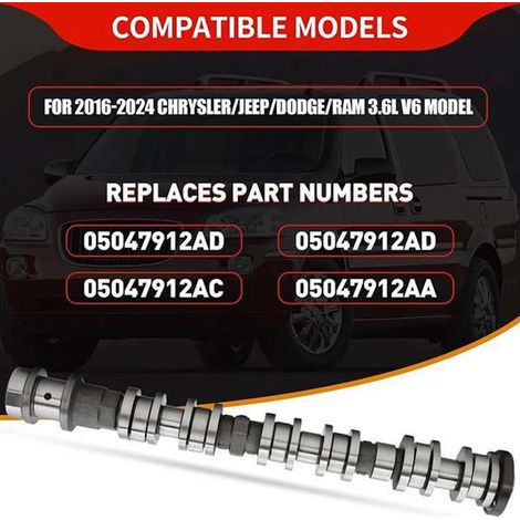 Arbre à cames d'admission gauche 05047912AD 5047912AB pour Chrysler (1/4)