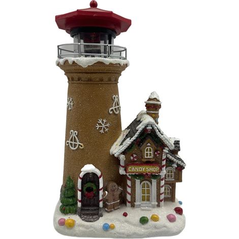 StarryLights Weihnachtsspieluhr - Turm mit LED-Haus (1/5)