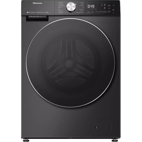 Lavadora de carga frontal, 10,5 kg, 1400 rpm, negra - WF5S1045BB - Hisense -