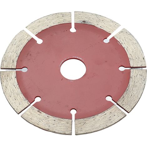 Disque de scie diamanté circulaire 114 mm pour meuleuse d'angle, outil de coupe à sec et humide, rouge (1/5)