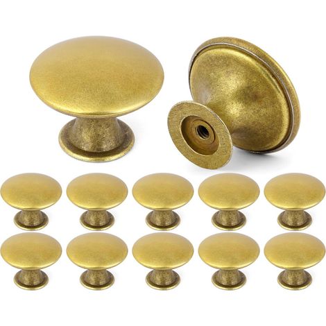 (12 boutons de meubles vintage, convenant aux coiffeuses, armoires, tiroirs, portes de placards et poignées de meubles de cuisine) (1/5)