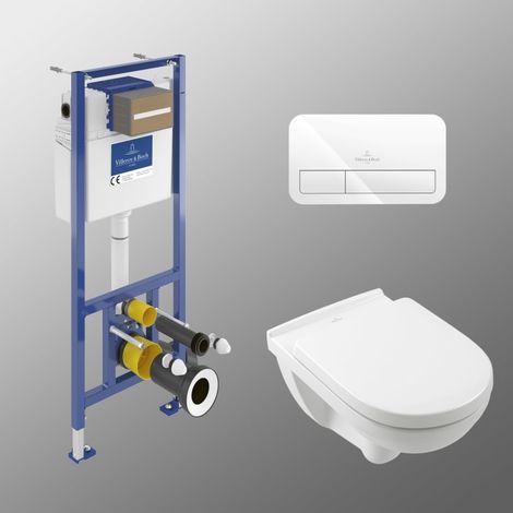 Villeroy & Boch O.Novo WC-Set mit Vorwandelement und Betätigungsplatte (1/5)
