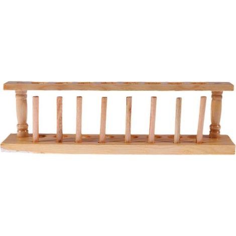Support en bois pour 8 tubes à essai, support pour tubes à essai, fournitures scolaires de laboratoire-306cm (1/3)