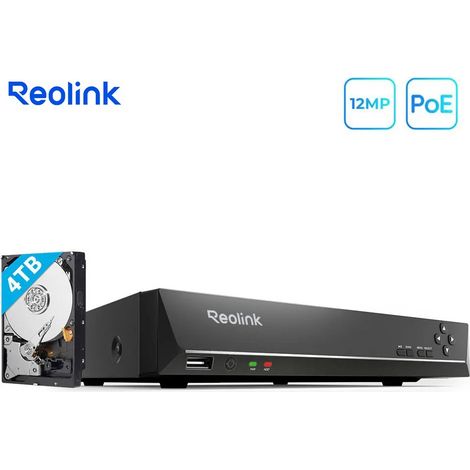 Reolink – Caméra de surveillance PoE NVR 16 canaux avec disque dur 3 To – Enregistrement 24/7 – Accès local et à distance – Plug and Play (1/5)