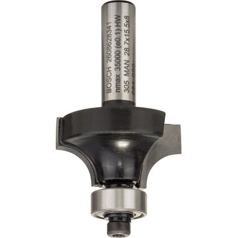 Bosch PRO Abrundfräser, 8 mm, R1 8 mm, L 15,2 mm, G 53 mm (1/5)