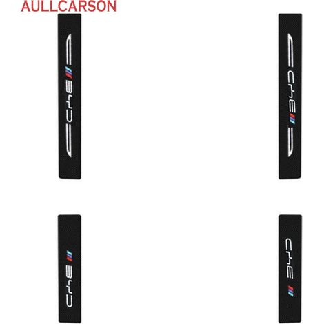 (Lot de 4 pièces extérieures) Pour BYD Atto 3 EV 2023-2024 : protections de seuil de porte en cuir,bandes de seuil en fibre de carbone et accessoires de hayon (1/3)