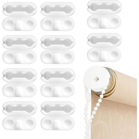 Lot de 10 connecteurs de chaîne de store enrouleur, clips en plastique pour chaînes à perles (1/5)