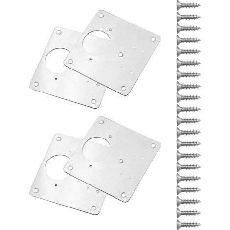 Plaques de réparation pour charnières placard Cabilock, en métal (1/5)
