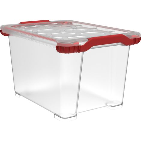 Rotho Aufbewahrungsbox Evo Total inkl. Deckel 15 L transparent Stapelbox