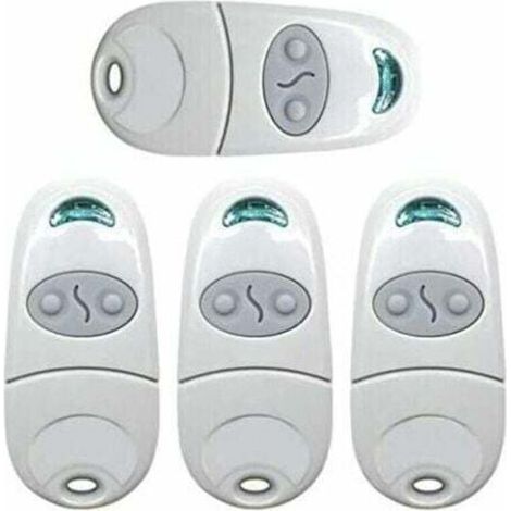 Télécommande Universelle Portail, PingGoo Télécommande pour Ouvre-Porte de Garage, émetteur de clé Portable, Télécommande de Porte de Garage pour Came Top 432NA/432EE/432 EV/432M (4, Blanc) thsind,TRI (1/2)