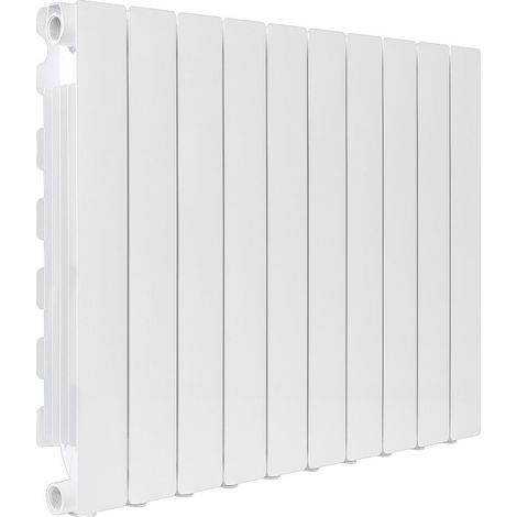 Fondital Aluminium-Heizkörper Blitz Super B4 500/100, 12 Glieder, 557x960x97mm, 1.465W, Aluminium, Weiß RAL 9010 (1/5)