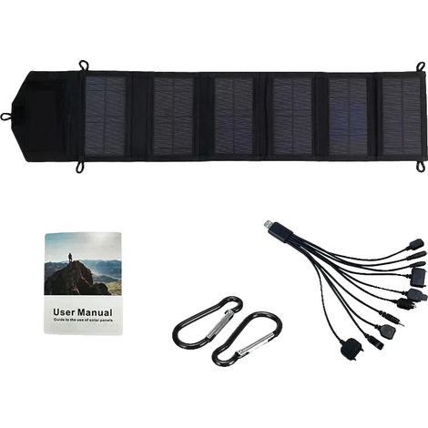 Caricabatterie solare, potenza di uscita 20W, portatile e pieghevole, pannello pieghevole EU-524 (1/2)