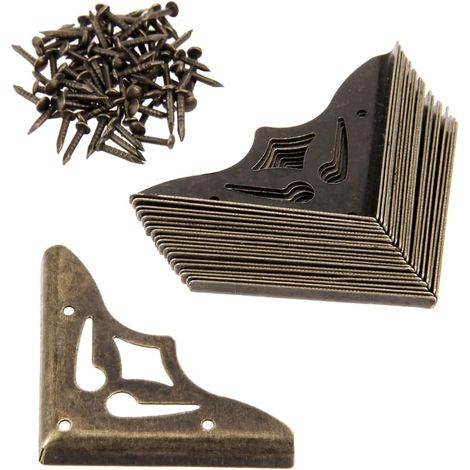 Loquet à charnière pour boîte bijoux (lot de 20), style antique (1/5)