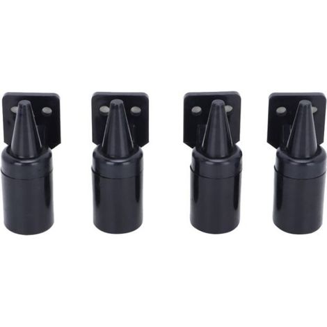 4 pièces voiture détachable ultrasons cerf serpent alerte sonore alarme vent énergie Animal répulsif noir (1/4)