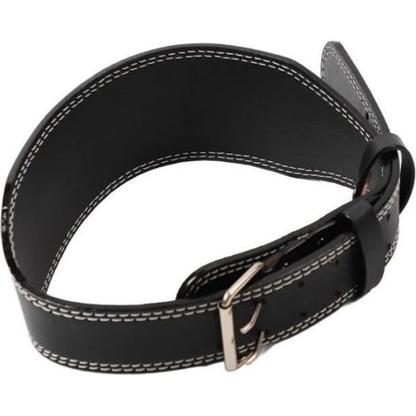 Ceinture de musculation ajustable pour adultes, support de soutien pour la colonne vertébrale, couleur noire, idéale pour le renforcement musculaire et la musculation (1/4)