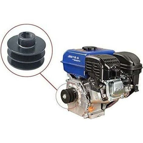 Keilriemenscheibe mit 20 mm Innendurchmesser – Doppelrille für 168F, 170F, GX110, GX120, GX160 und GX200 7-PS-Motoren – Hochwertiger Stahl – NDA 168 F (1/4)