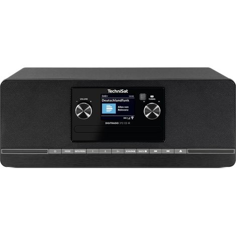 TechniSat DIGITRADIO 372 CD IR, schwarz Internet CD-Radio DAB+, FM    Schwarz (1/5)