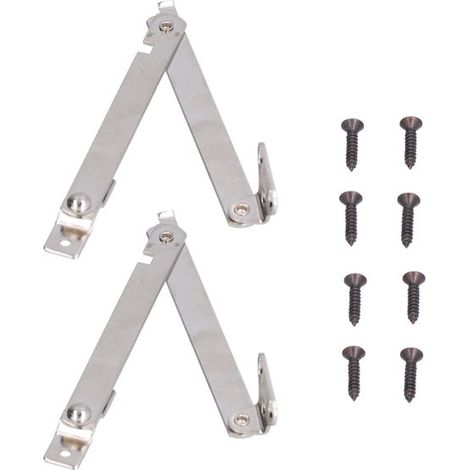 Klappbare Stützscharniere, 2 Sätze anhebbare Stützscharniere für Holzkisten, Schrankmöbel-Hardware