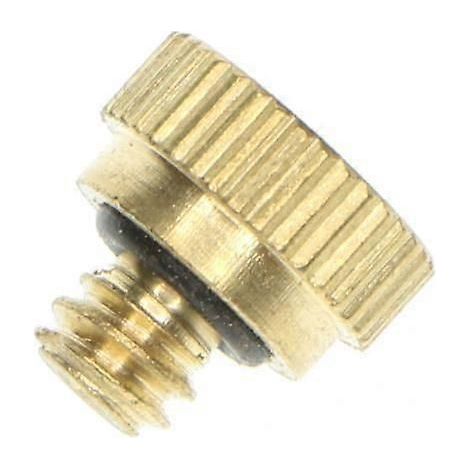 2X Garden Male Threaded Brass Fog Mist Nozzle Spray Sprinkler Head 0.3mm (3) (1/4)