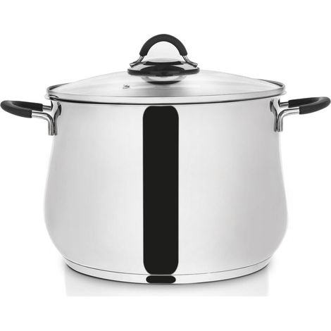 Vaso in acciaio con coperchio in vetro, dalie, 26 cm, 10,6 l (1/5)