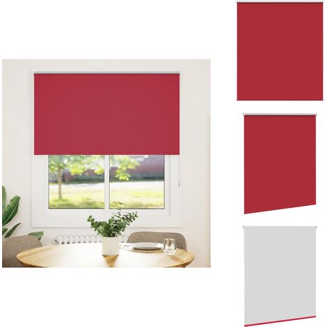 Store enrouleur occultant rouge largeur du tissu 131,6 cm - Store Enrouleur - Stores Enrouleurs - Store De Jour Et De Nuit - Store Occultant (1/5)