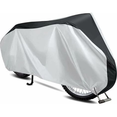 Housse Protection pour Moto Exterieur, Bicyclette Scooter Couverture Imperméable en Polyester(L) (1/3)