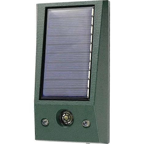 Répulsif à ultrasons pour animaux nuisibles et oiseaux d'extérieur avec stroboscope à mouvement et alarme anti-intrusion (1/5)