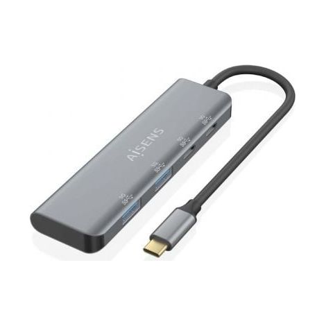Hub USB Aisens A109-0763 Gris (1 unidad)