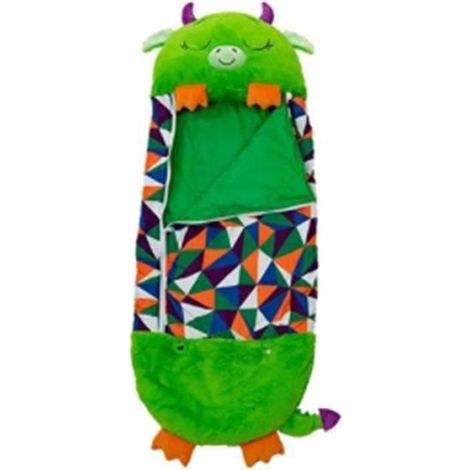 Sac de Couchage Enfant - - VERT-F11 - 180x70 cm - Coton - Avec Oreiller Intégré (1/4)