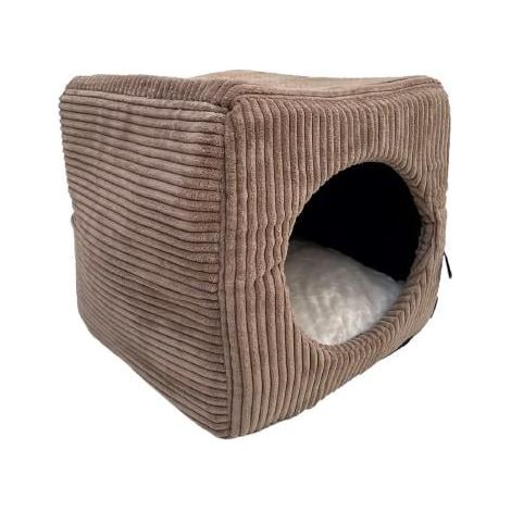 Lebon Katzenhöhle Cubo 40 x 40 cm braun Bett