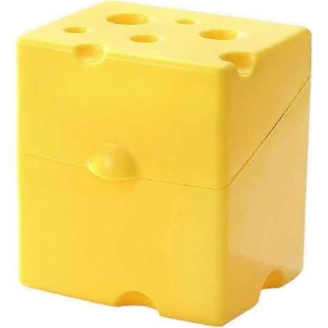 Boîte de conservation pour fromage en tranches, boîte de rangement en plastique pour tranches de fromage avec couvercle à charnière, support pour tranches de fromage à conserver au réfrigérateur. (1/5)
