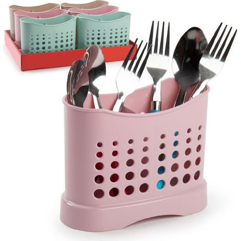TRADE SHOP - Scolaposate Holes Vintage Scola Porta Posate Cucina In Plastica Colorata 117171a - (1/2)