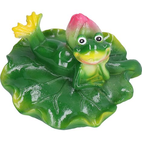 statuette de grenouille flottante en résine synthétique
