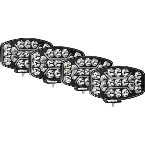 Luz de trabajo LED, resistente al agua, de alto brillo, 4 unidades. (1/2)