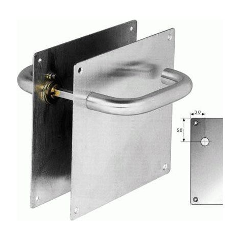 Manilla con Placa 1.180x180 Inoxidable Recta AMIG (1/3)