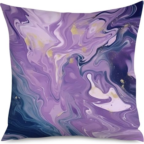 Housse de Coussin Décoratif Effet Marbre Moderne (1/5)