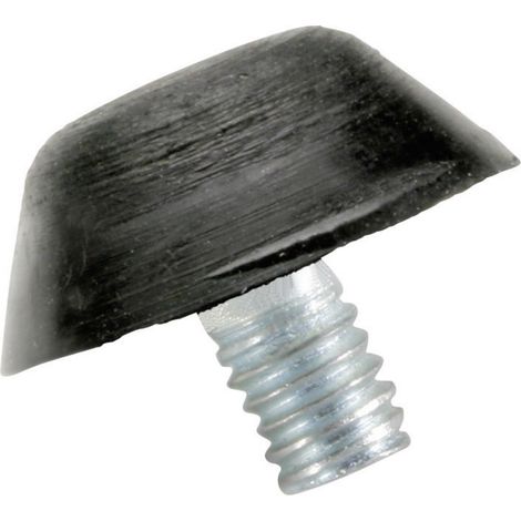 PB Fastener 110718 Anschlagpuffer zylindrisch Schwarz (Ø x H) 15 mm x 15 mm 1 St. (1/2)