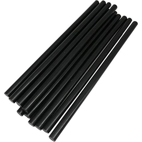 Paquete de 10 tiras de pegamento termofusible negras de 11 mm x 270 mm (1/3)