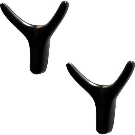 Vintage metal wall hook, retro coat rack for bathroom or kitchen, black. (1/5)