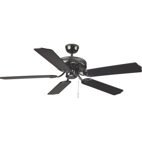 Ceiling Fan Pearl Black with Pull Cord