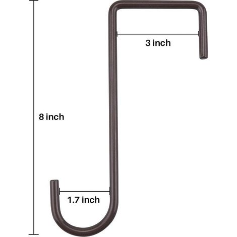 Set di 6 ganci in acciaio per recinzione – per interni/esterni – per appendere lampade, piante e vasi – codice articolo 10226955