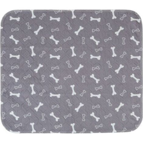 Lot de 1 tapis de dressage pour chien, lavables, réutilisables, super absorbants, anti-fuites, antidérapants, pour chats et chiens - M:80×70CM - Gris (1/5)