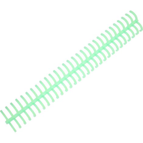 Kit de 10 spirales de reliure vertes, capacité 130 feuilles, peigne à reliure 30 trous, diamètre 16 mm (1/5)