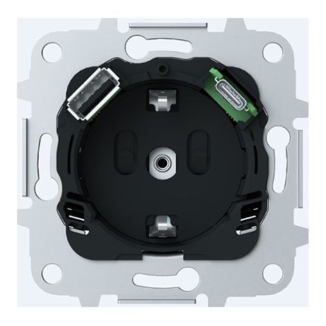 Prise schuko avec chargeur USB A+C Niessen 8188.4 (1/2)