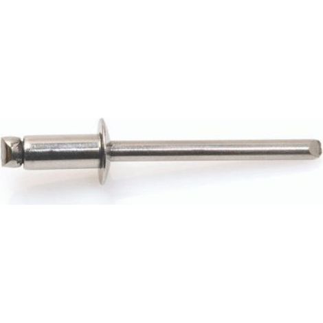 DEGOMETAL - 100 Rivets aveugles standards Inox A2/Inox A2 Tête Ronde Standard 4.8X10 - 105 148 101