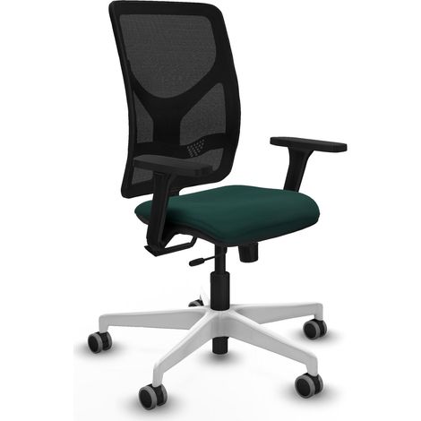Chaise de bureau piqueras y crespo Motilla vert bouteille similicuir (1/2)
