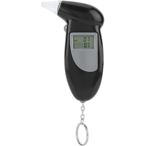 Éthylotest numérique avec écran LCD, analyseur d'haleine portable porte-clés, 20 embouts buccaux de rechange (1/5)