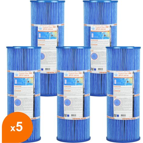 Filtre SPCF-200-M PRO Antibactérien - Crystal Filter® - Compatible Waterair® Escatop® (lot de 5) (1/5)