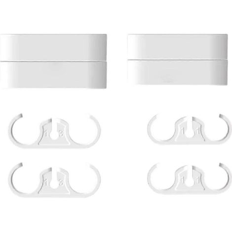 Peignes de fixation pour tuyaux de refroidissement liquide de PC, blancs (1/5)