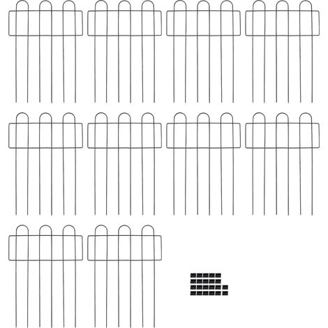Decorative Garden Fence, Iron Metal Wire Garden Garden Ground Paze Animal Barrier Fence for Outdoor Flower Borging (1/5)